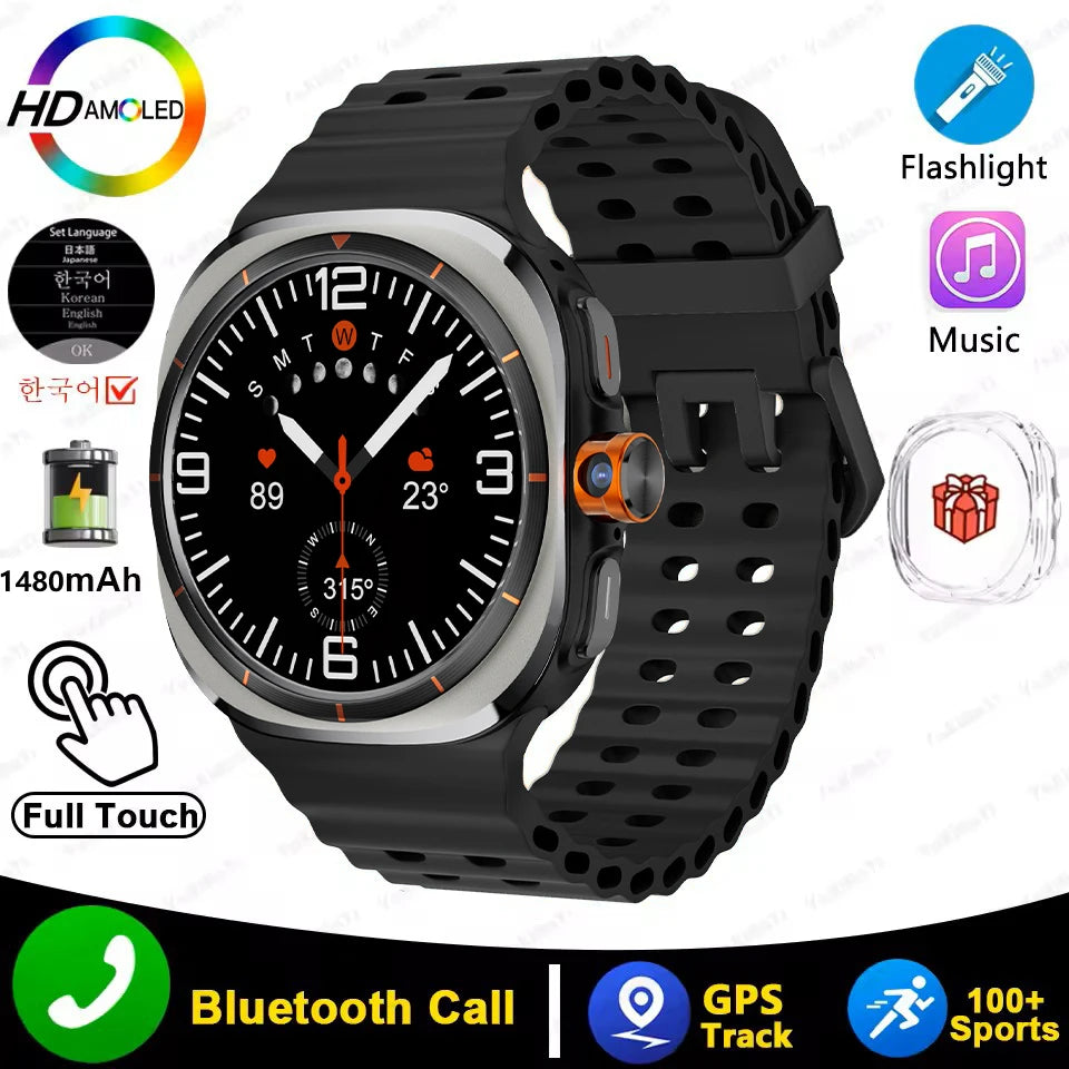 U8 Ultra 5G SIM Card WiFi Smartwatch GPS Positioning Compass 3GB+32GB Smart Watch Men HD 180°Rotating Camera Sport Smart Watch