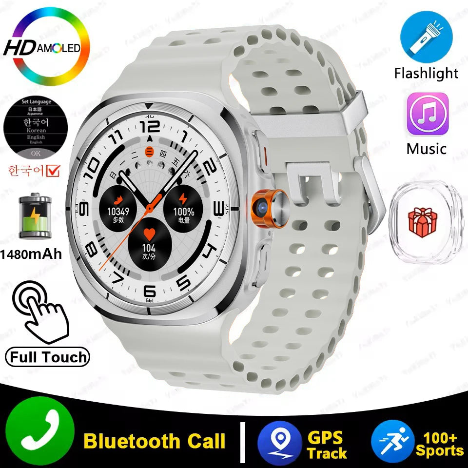 U8 Ultra 5G SIM Card WiFi Smartwatch GPS Positioning Compass 3GB+32GB Smart Watch Men HD 180°Rotating Camera Sport Smart Watch